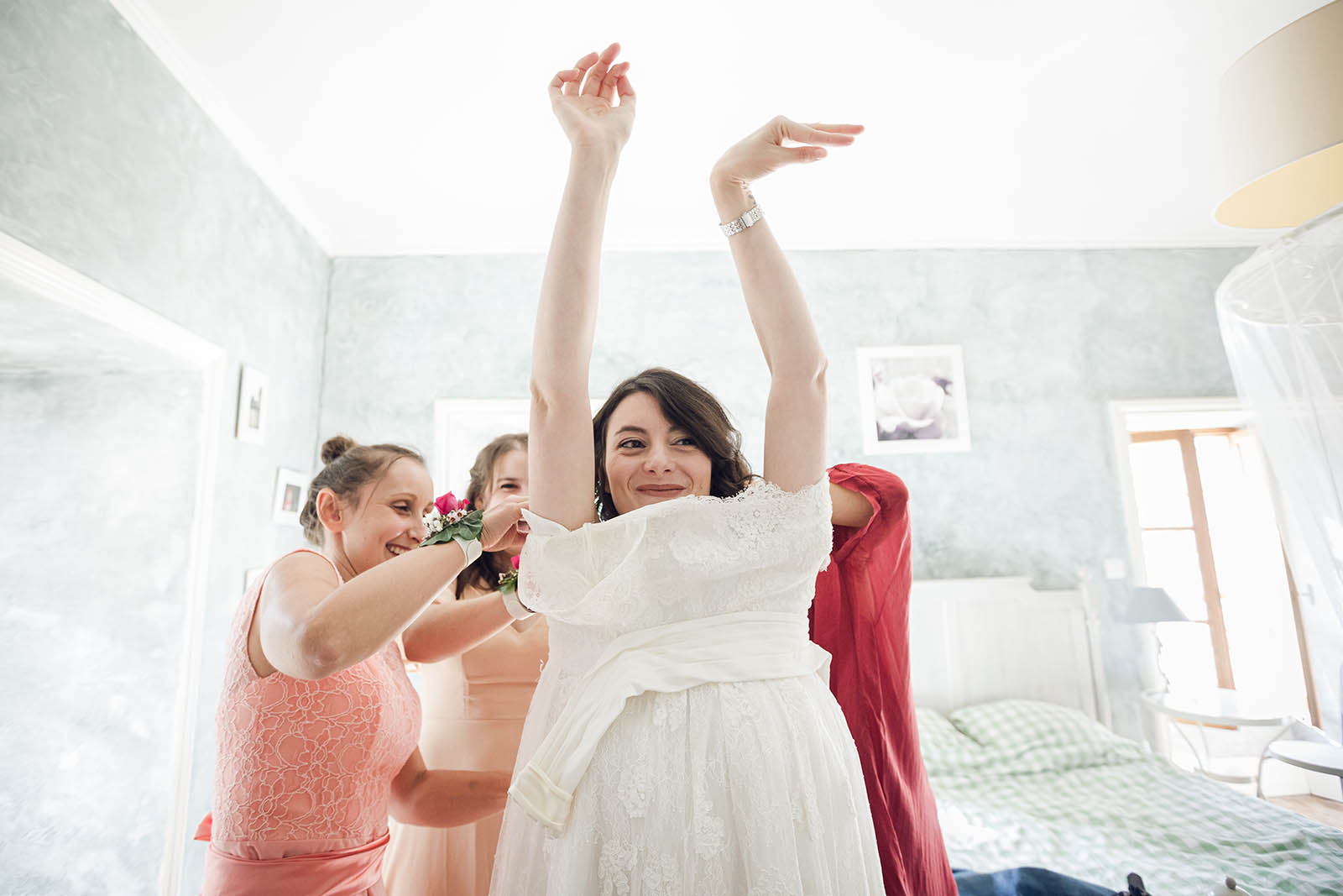 préparatifs mariée